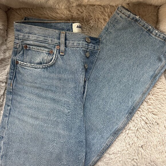 AGolde Fran Low Slung Straight jeans size 24 - Picture 4 of 6